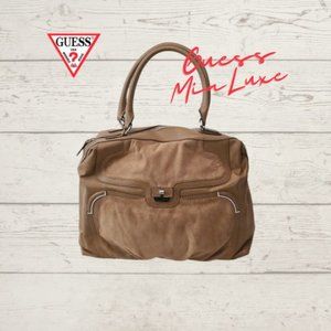 GUESS Mia Luxe Beige Handbag